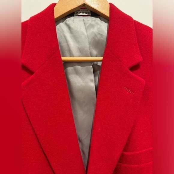 Jos. A Bank red jacket holiday party size 41R 100% camel hair vintage - Picture 3 of 13